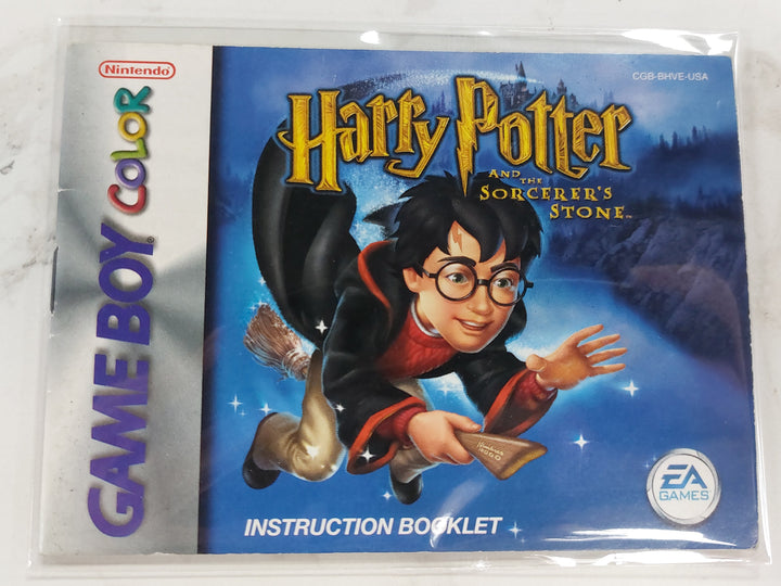 Harry Potter And The Sorcerer's Stone CGB-BHVE-USA - Game Boy Color GBC Manual ONLY MO62426