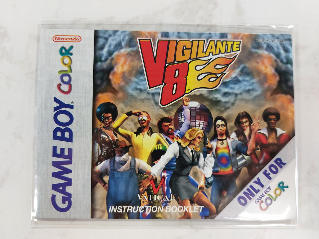 Vigilante 8 CGB-VV8E-USA - Game Boy Color GBC Manual ONLY MO62426