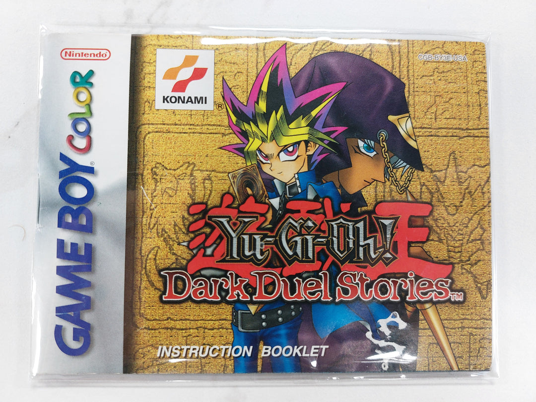 Yu-Gi-Oh! Dark Duel Stories CGB-BY3E-USA - Game Boy Color GBC Manual ONLY MO62726