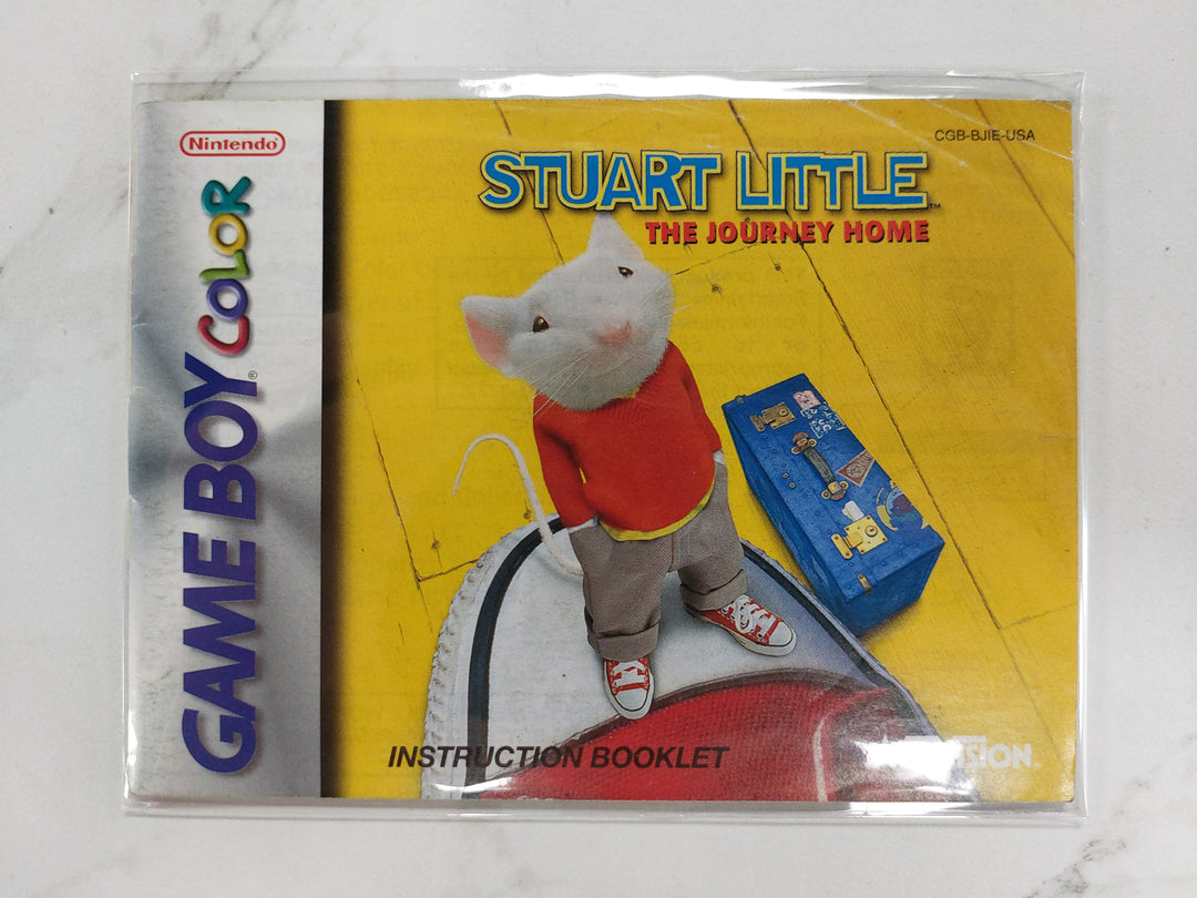 Stuart Little The Journey Home CGB-BJIE-USA - Game Boy Color GBC Manual ONLY MO62726