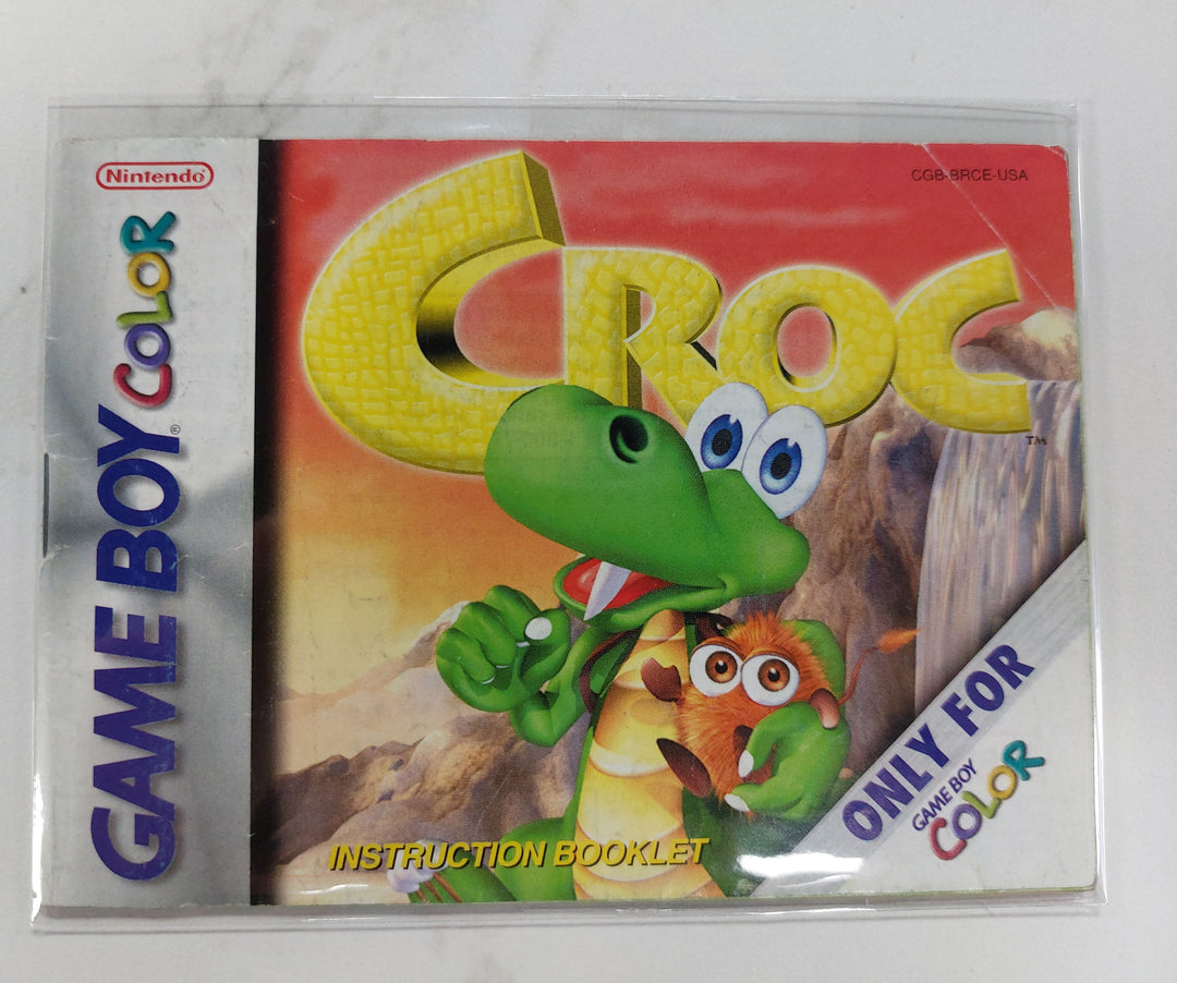 Croc CGB-BRCE-USA - Game Boy Color GBC Manual ONLY MO62726