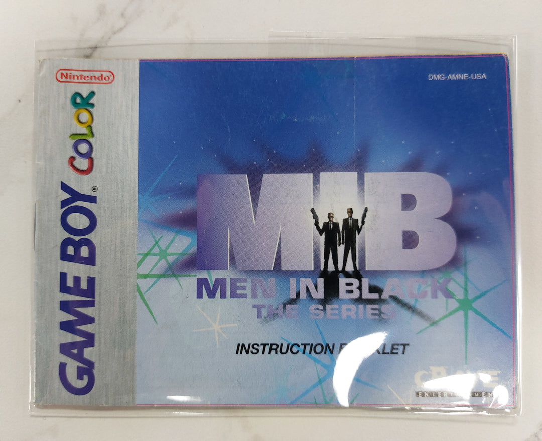 Men In Black The Series DMG-AMNE-USA - Game Boy Color GBC Manual ONLY MO62726