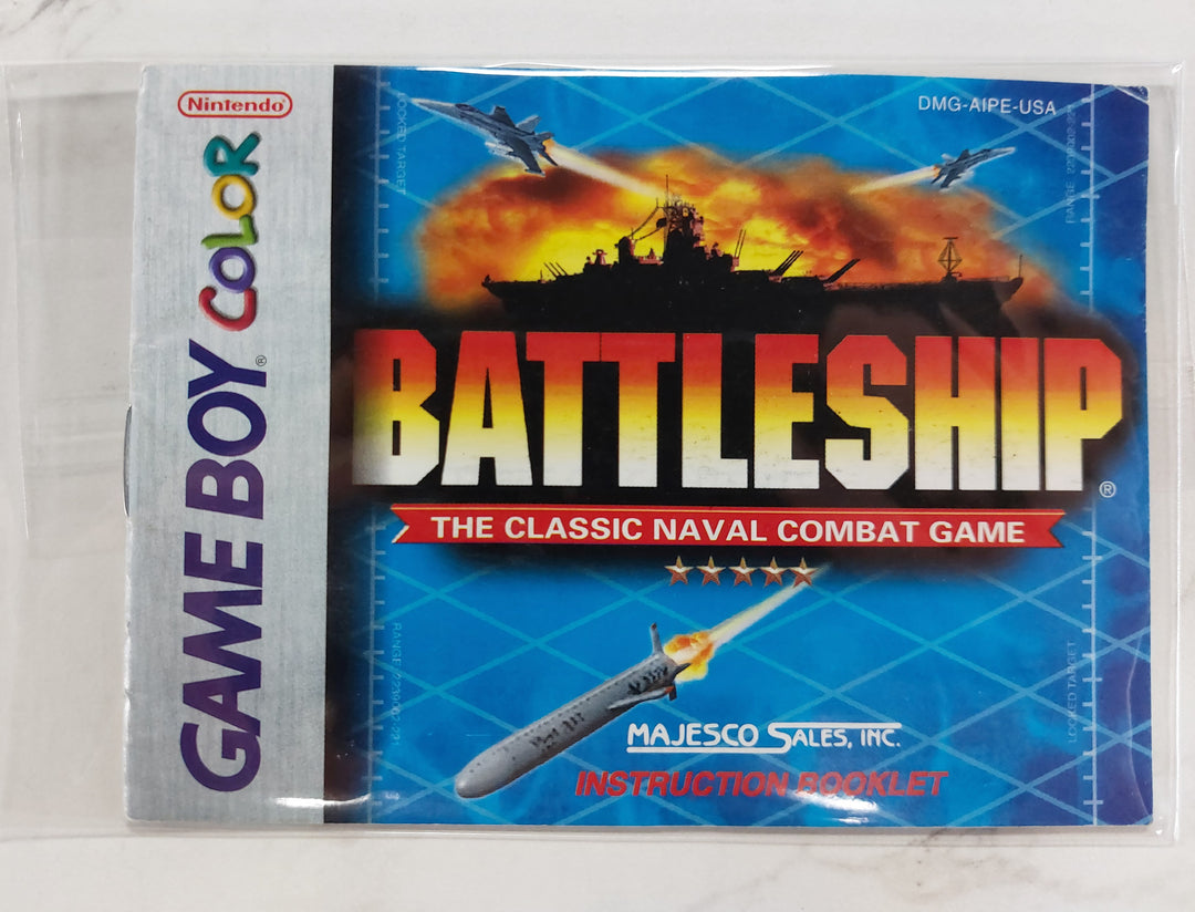 Battleship DMG-AIPE-USA - Game Boy Color GBC Manual ONLY MO62726