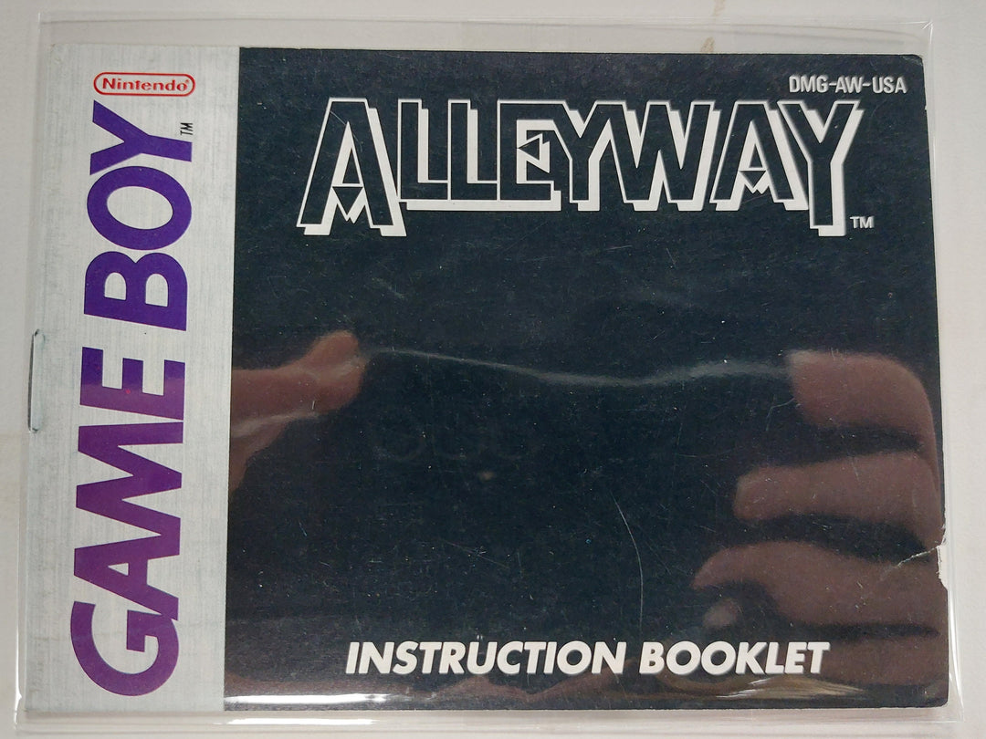 Alleyway DMG-AW-USA  - GameBoy GB Manual ONLY MO62926