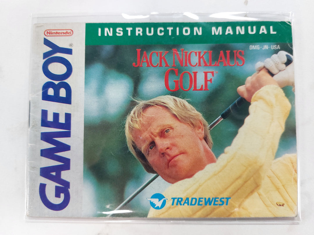 Jack Nicklaus Golf DMG-JN-USA - GameBoy GB Manual ONLY MO62926