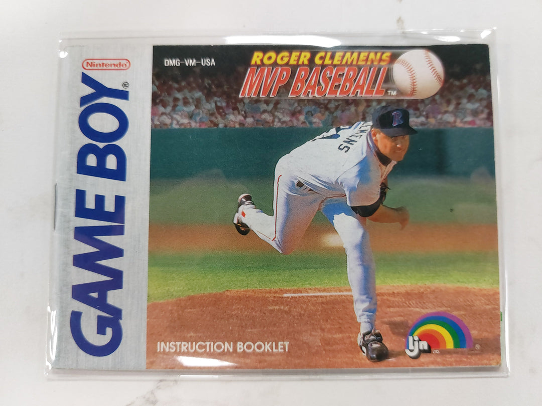 Roger Clemens MVP Baseball DMG-VM-USA - GameBoy GB Manual ONLY MO62926