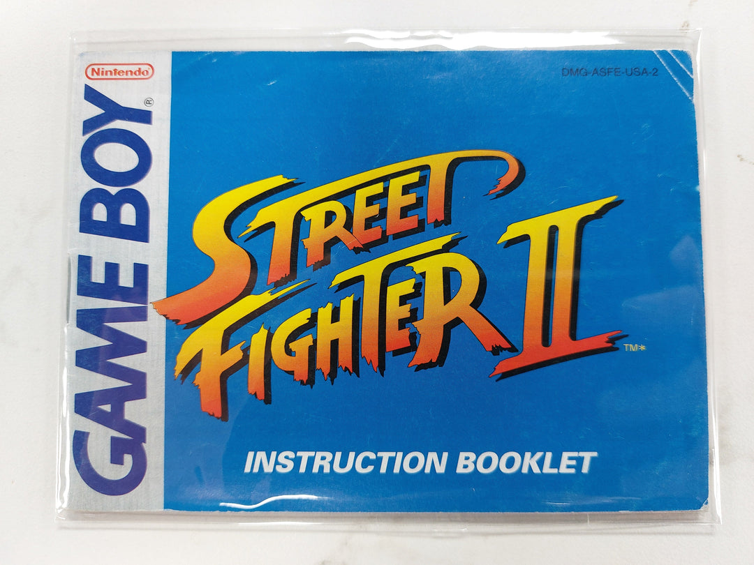 Street Fighter II (2) DMG-ASFE-USA-2  - GameBoy GB Manual ONLY MO62926