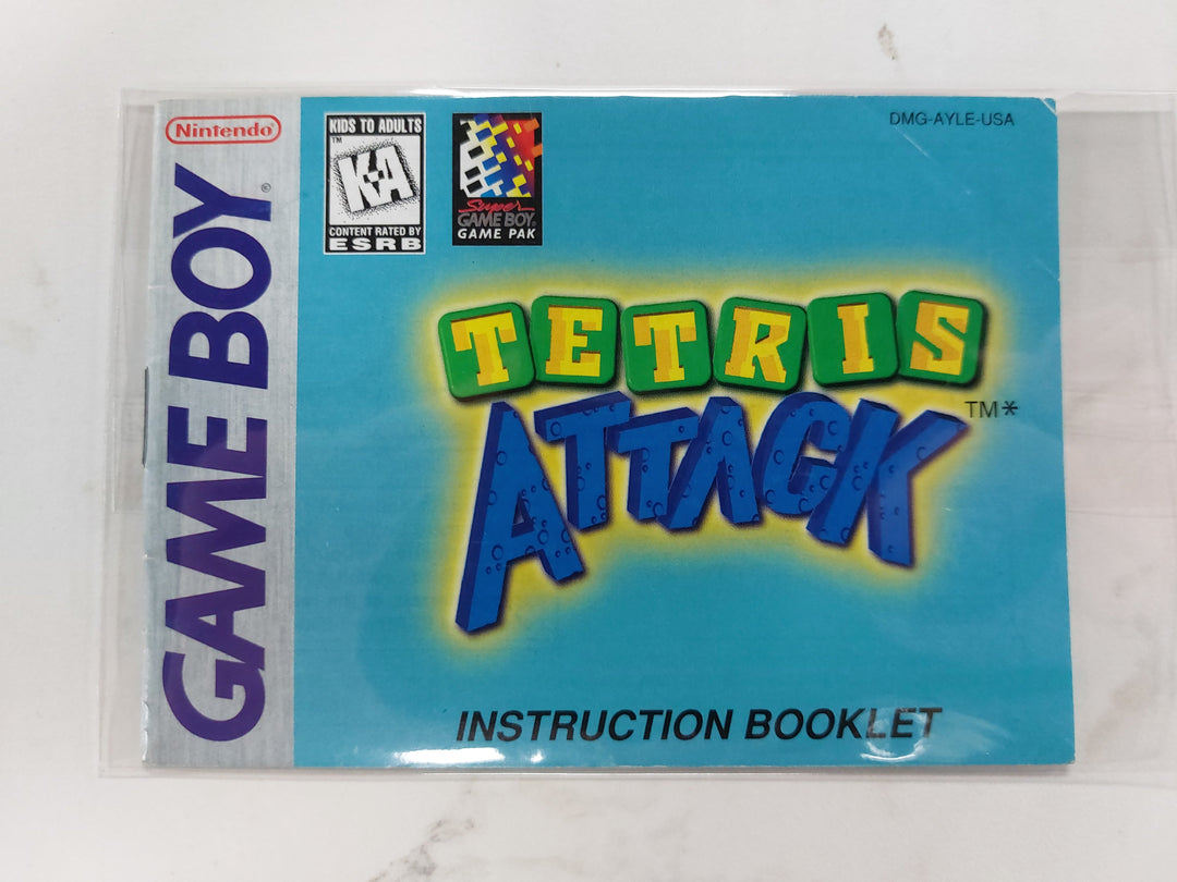 Tetris Attack DMG-AYLE-USA - GameBoy GB Manual ONLY MO62726