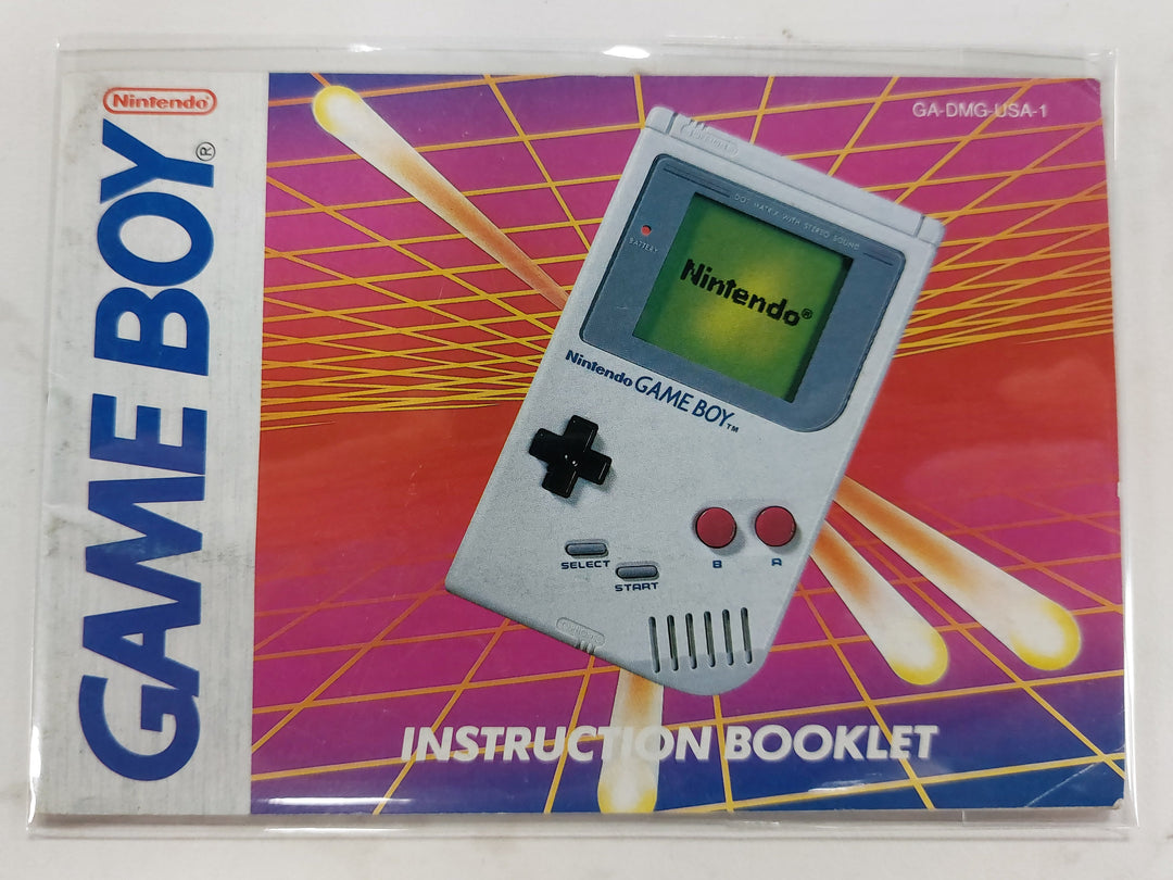 GameBoy Instruction Booklet GA-DMG-USA-1 - GameBoy GB Manual ONLY MO62726