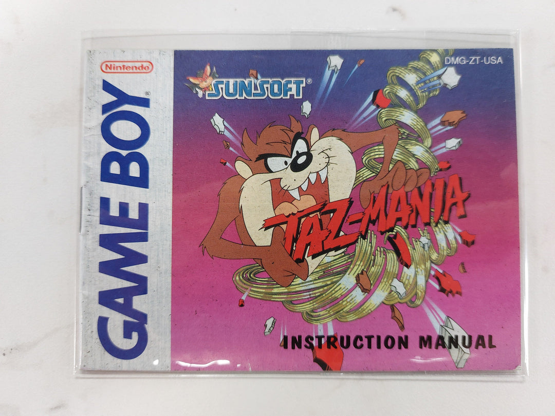 Taz-Mania DMG-ZT-USA - GameBoy GB Manual ONLY MO62726
