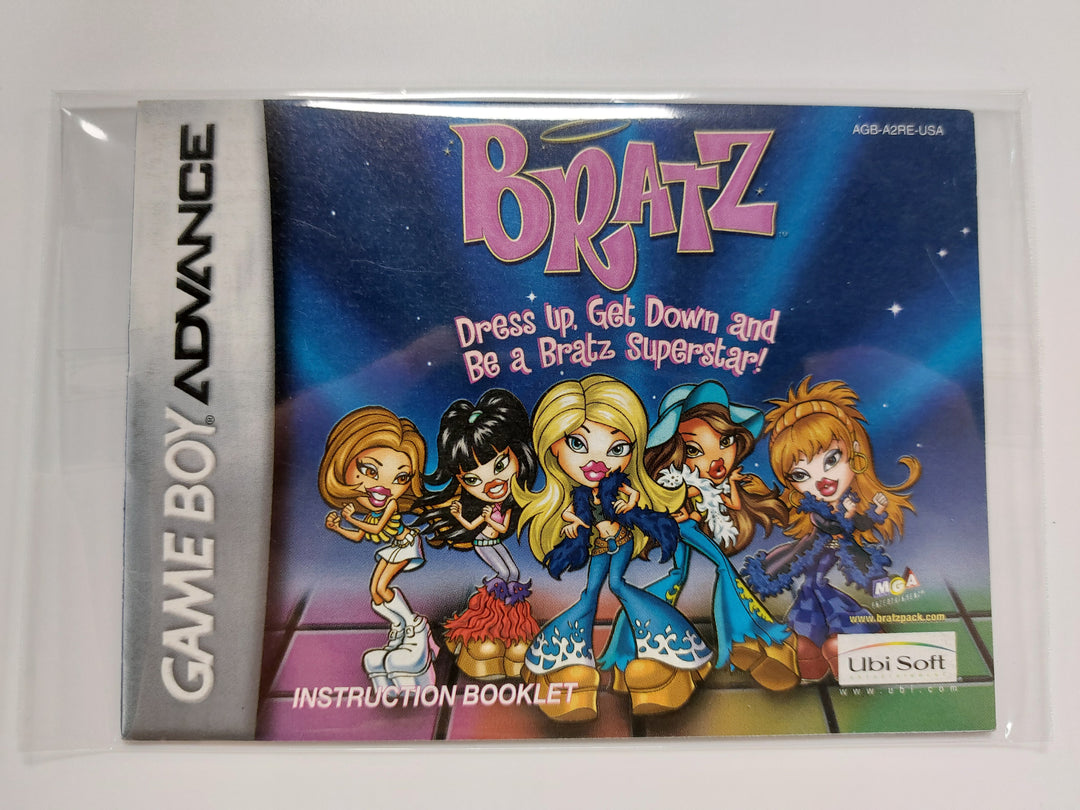 Bratz AGB-A2RE-USA - GameBoy Advance GBA Manual ONLY MO7126