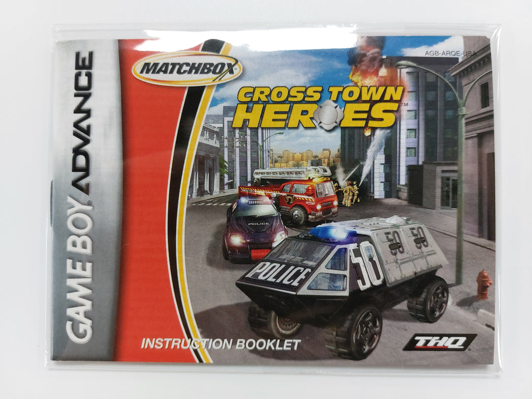 Cross Town Heroes AGB-ARQE-USA - GameBoy Advance GBA Manual ONLY MO7126