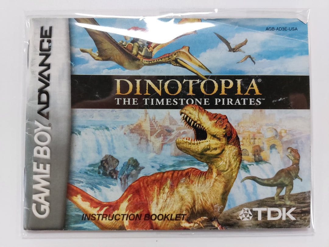 Dinotopia The Timestone Pirates AGB-AD3E-USA - GameBoy Advance GBA Manual ONLY MO63026