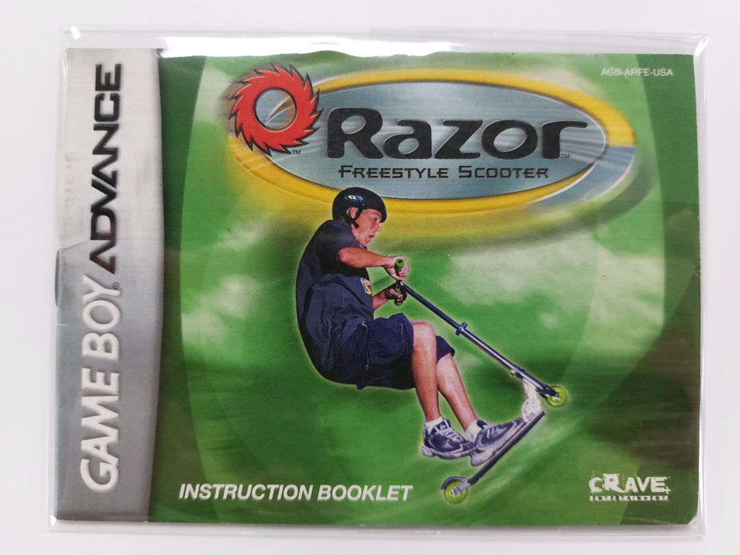 Razor Freestyle Scooter AGB-ARFE-USA - GameBoy Advance GBA Manual ONLY MO63026