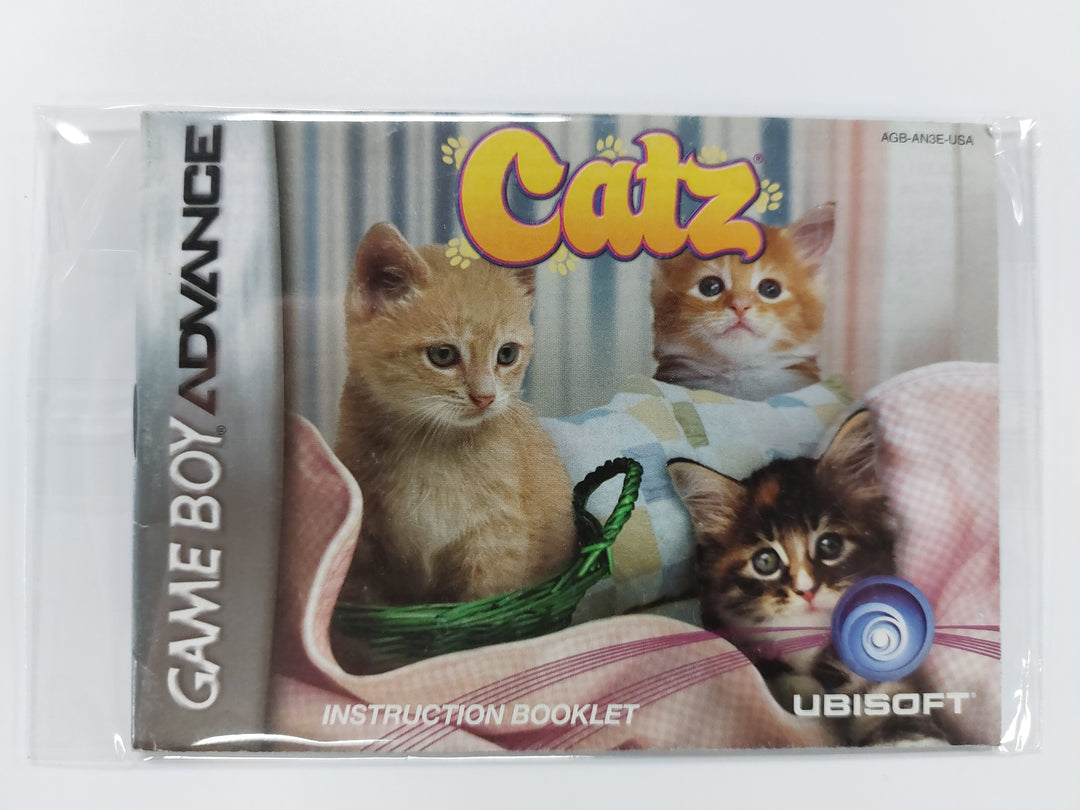 Catz AGB-AN3E-USA - GameBoy Advance GBA Manual ONLY MO7126