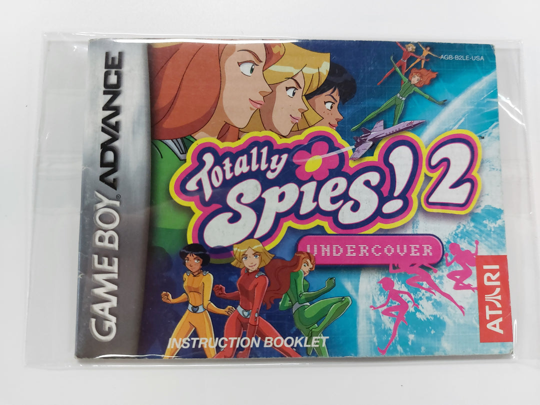 Totally Spies 2 Undercover AGB-B2LE-USA - GameBoy Advance GBA Manual ONLY MO7126
