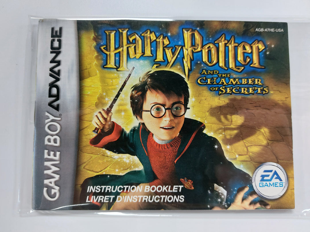 Harry Potter And The Chamber Of Secrets AGB-A7HE-USA - GameBoy Advance GBA Manual ONLY MO7126