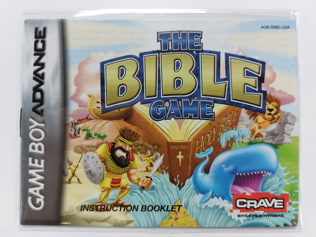 The Bible Game AGB-BIBE-USA - GameBoy Advance GBA Manual ONLY MO7126