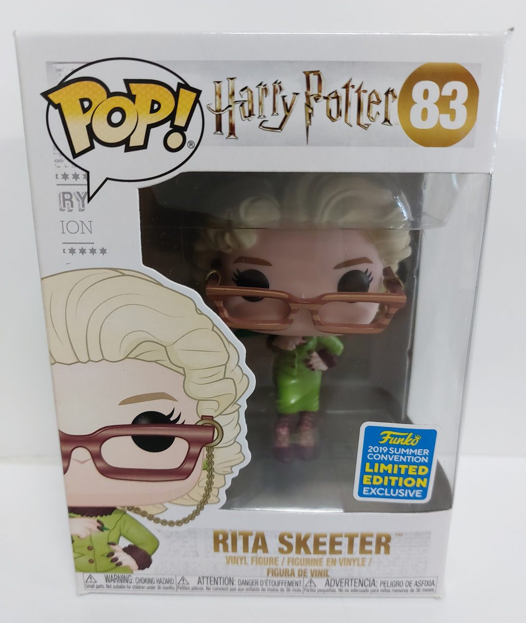 Funko Pop Harry Potter Rita Skeeter #83 2019 Summer Convention Exclusive FP72026