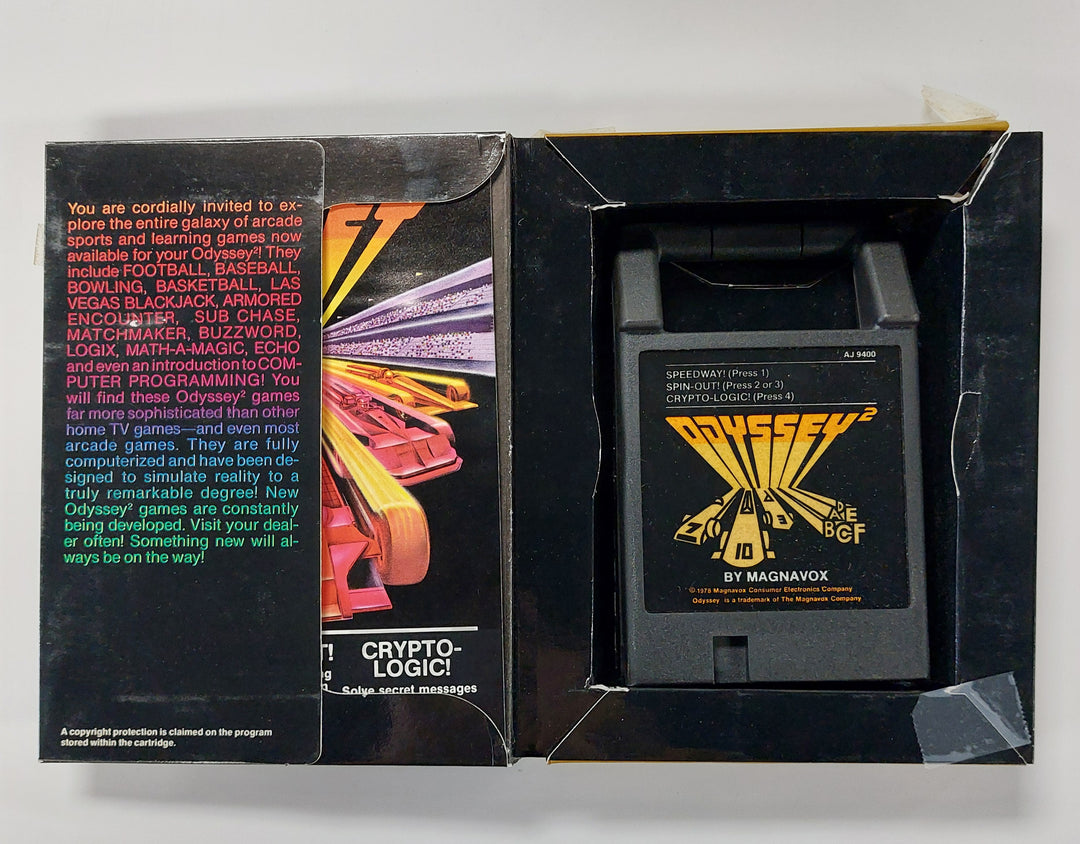 Speedway & Spinout & Crypto-Logic - Magnavox Odyssey 2