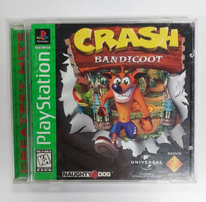 Crash Bandicoot (Greatest Hits) CASE AND MANUAL ONLY - PS1 CO81726