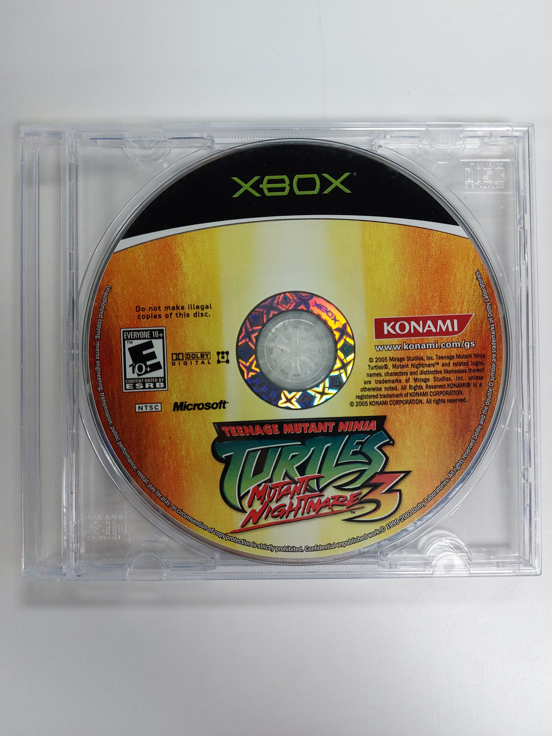 Teenage Mutant Ninja Turtles 3 Mutant Nightmare - Original Xbox DISC ONLY DI81826