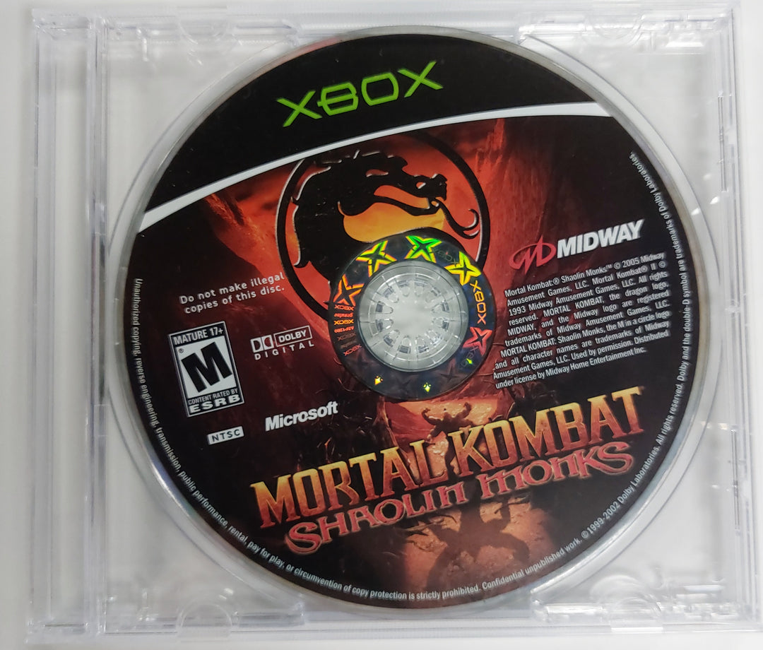 Mortal Kombat Shaolin Monks - Original Xbox DISC ONLY DI81826
