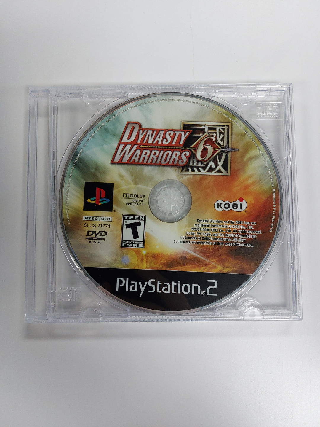 Dynasty Warriors 6 - PS2 DISC ONLY DI81826