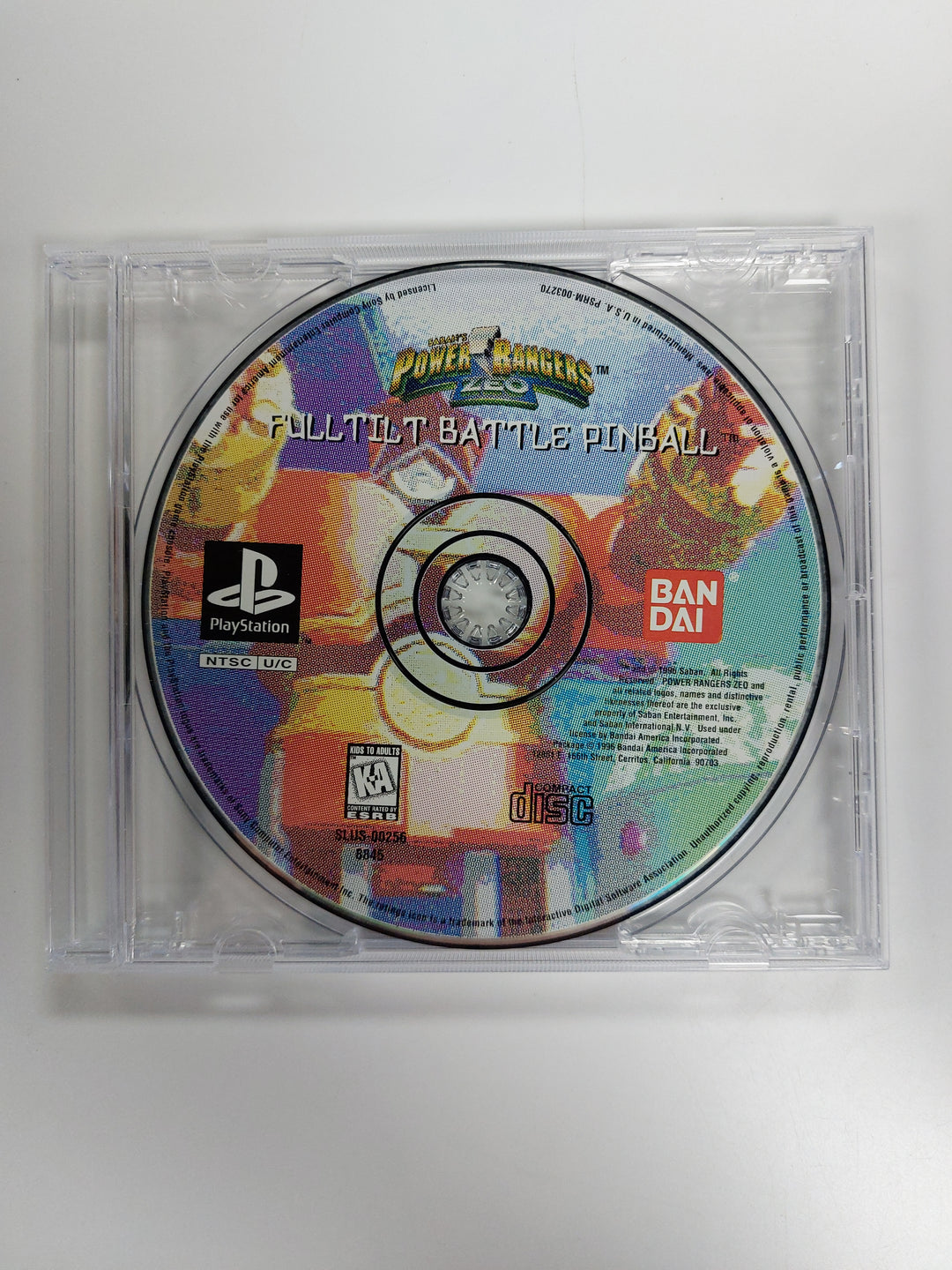 Power Rangers Zeo Fulltilt Battle Pinball - PS1 DISC ONLY DI81826