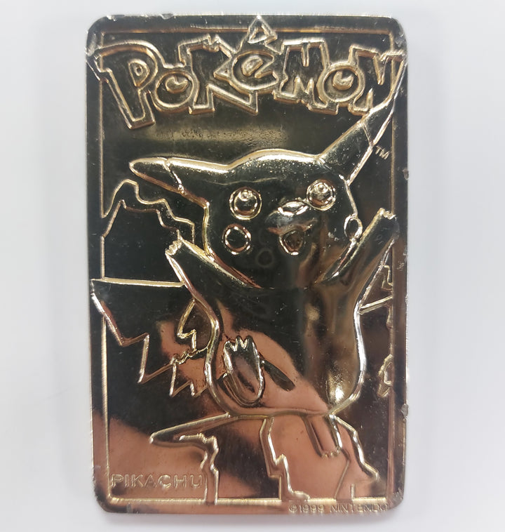 1999 Burger King Pokemon Pikachu #25 23K Gold Card ONLY UT102626