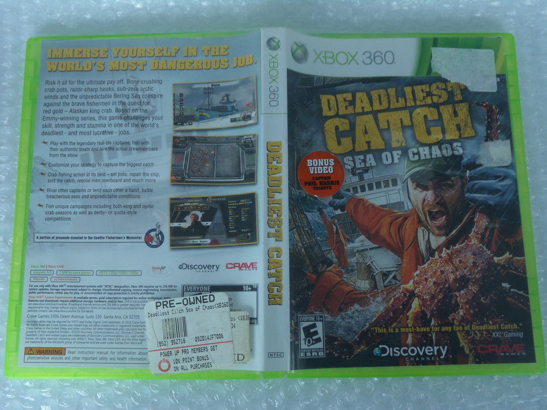 Deadliest Catch: Sea of Chaos Xbox 360 Used