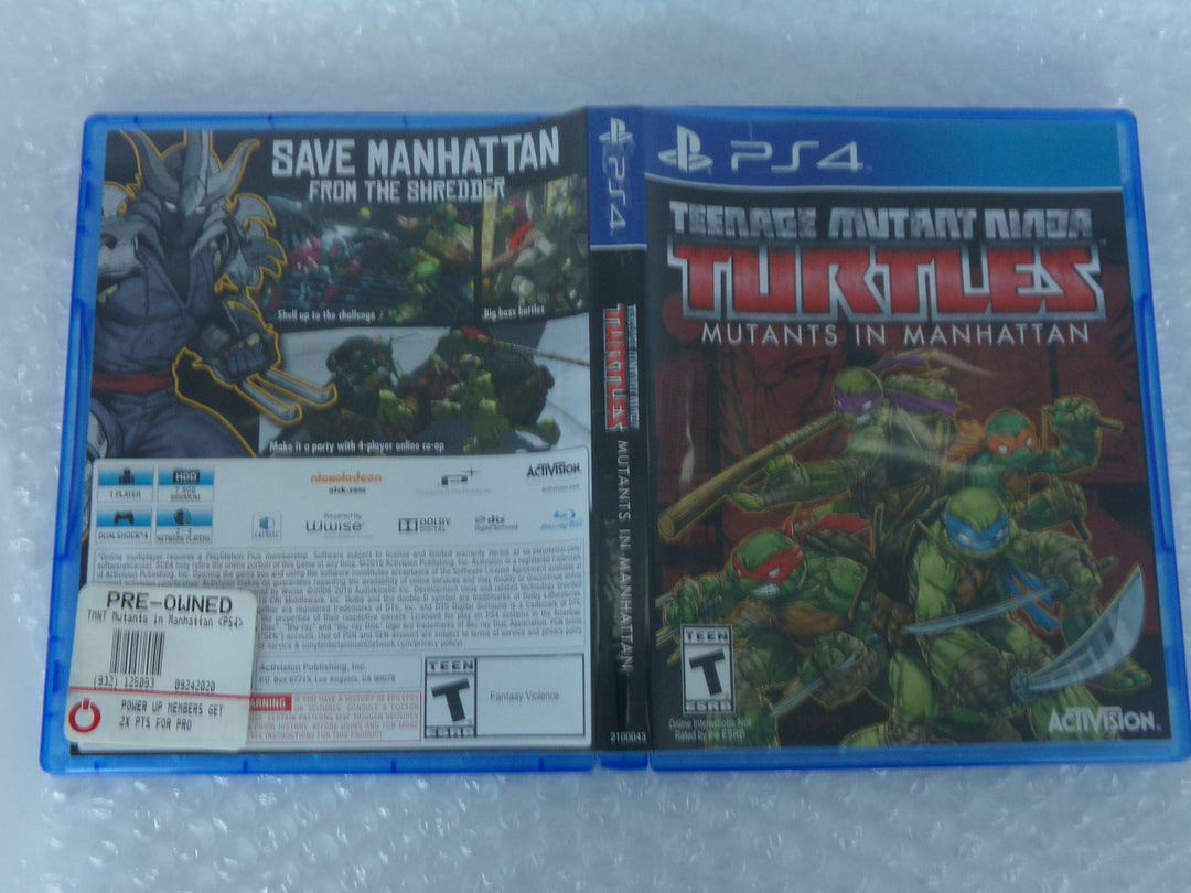 Teenage Mutant Ninja Turtles: Muatants in Manhattan Playstation 4 PS4 Used