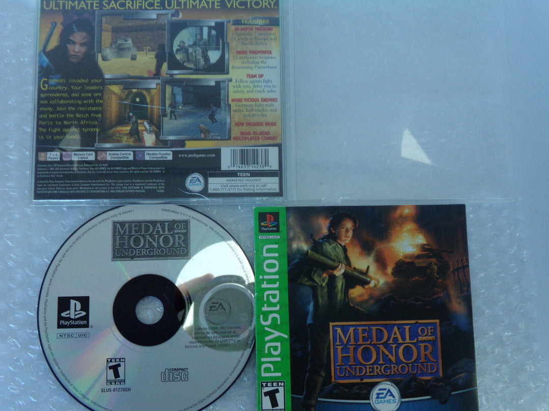 Medal of Honor: Underground Playstation PS1 Used