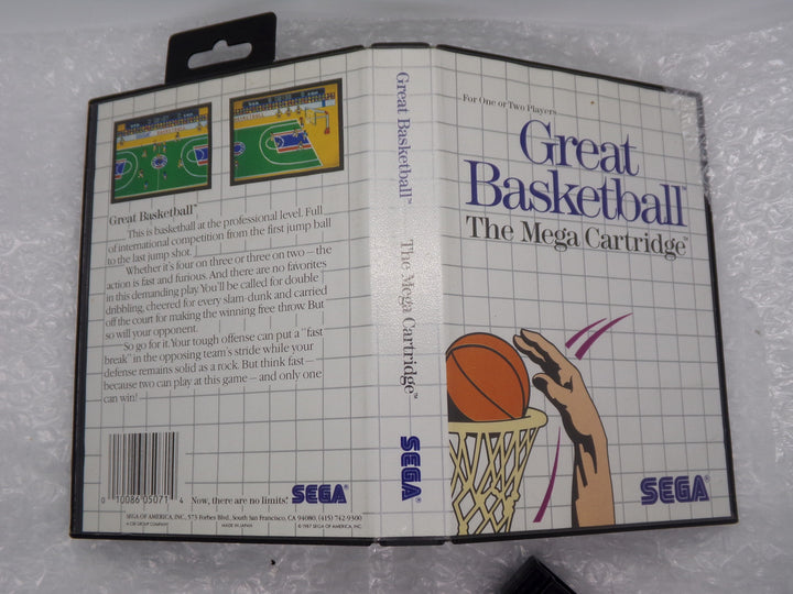 Great Basketball Sega Master System Boxed Used