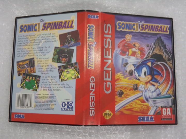 Sonic the Hedgehog Spinball Sega Genesis Boxed Used