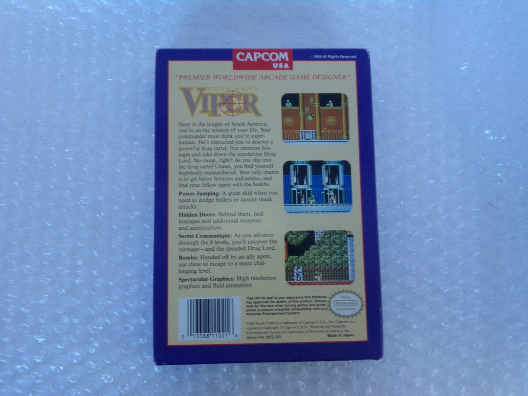 Code Name: Viper Nintendo NES Boxed Used