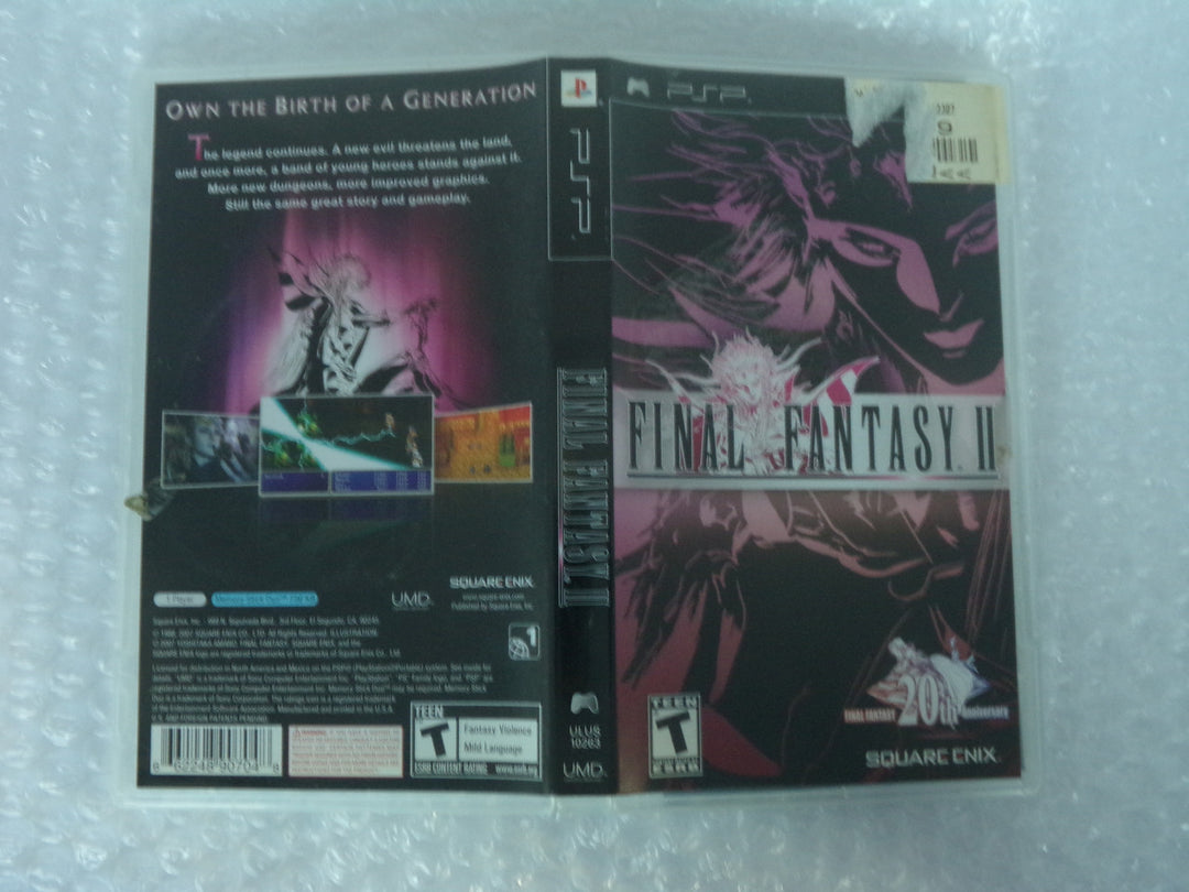 Final Fantasy II (2) Playstation Portable PSP Used