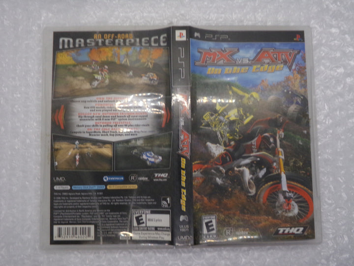 MX Vs. ATV: On the Edge Playstation Portable PSP Used