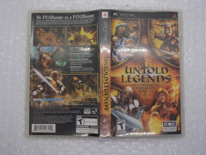 Untold Legends: Brotherhood of the Blade Playstation Portable PSP Used