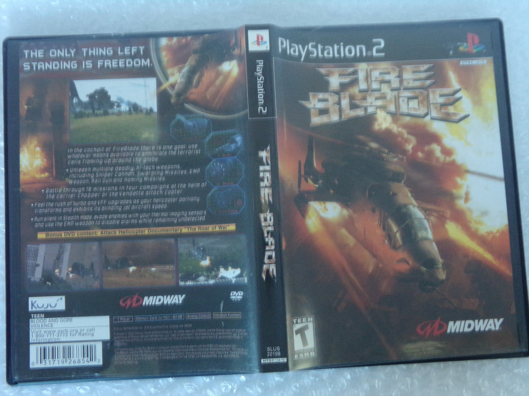 Fire Blade Playstation 2 PS2 Used