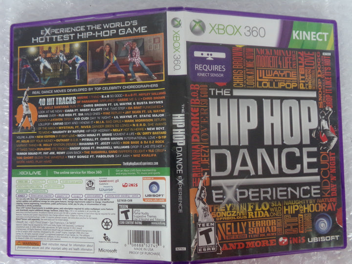 The Hip Hop Dance Experience Xbox 360 Kinect Used