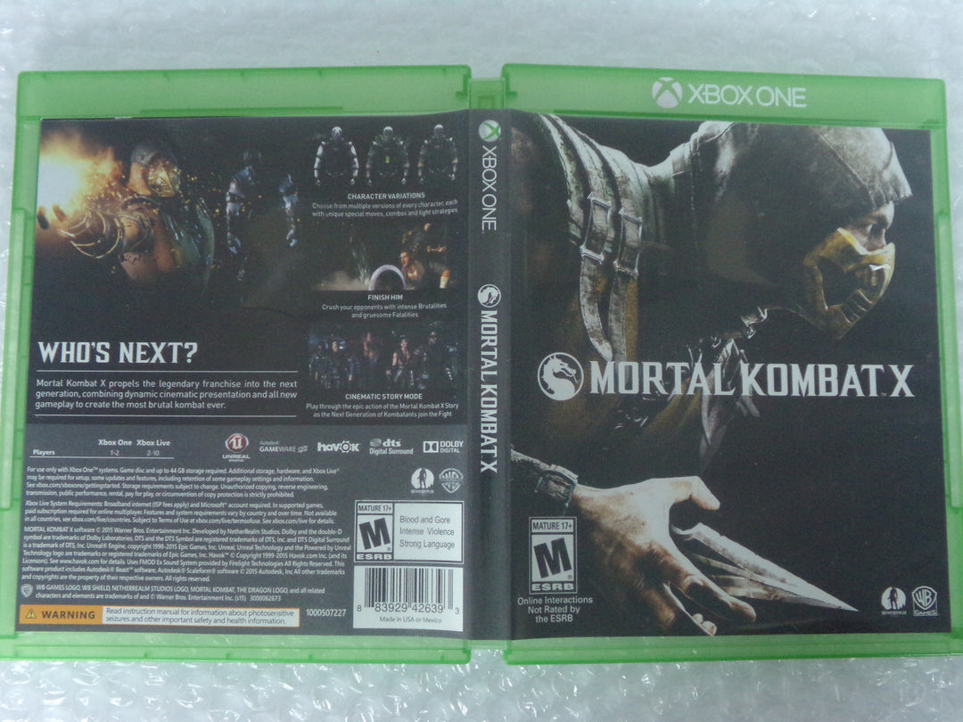 Mortal Kombat X Xbox One Used    UD112124