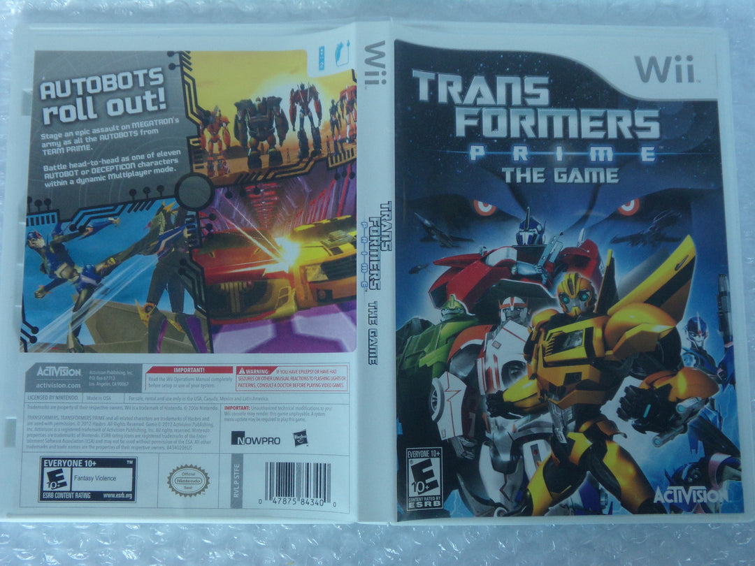 Transformers Prime: The Game Wii Used