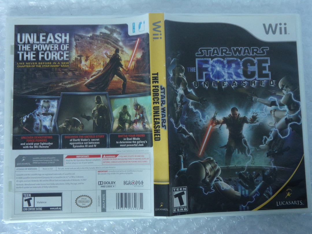 Star Wars the Force Unleashed Wii Used