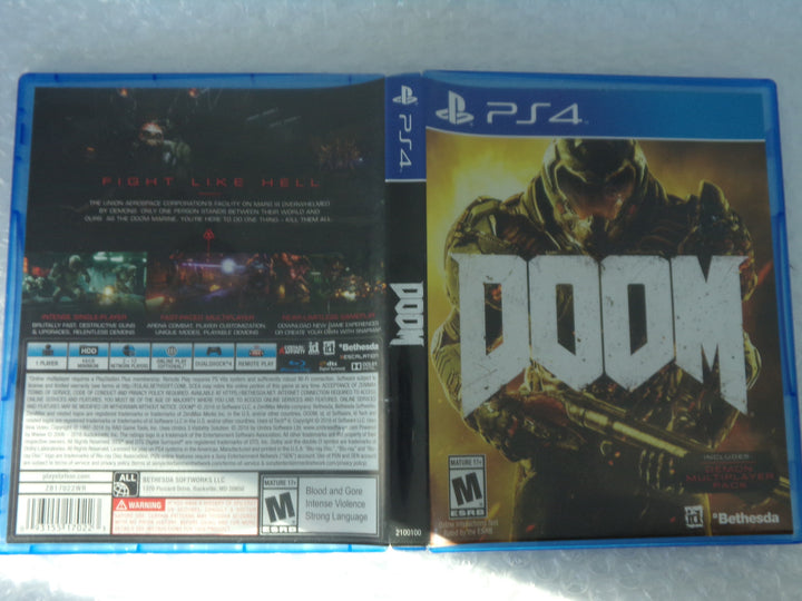 Doom Playstation 4 PS4 Used