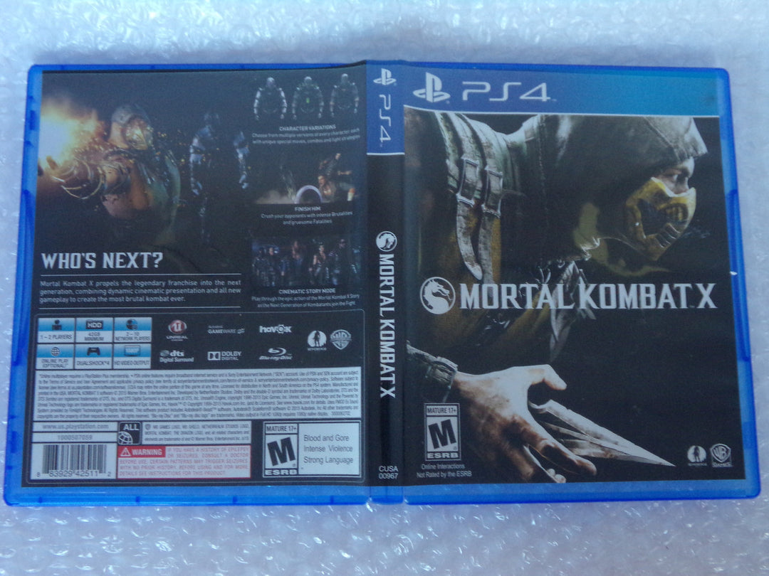 Mortal Kombat X Playstation 4 PS4 Used