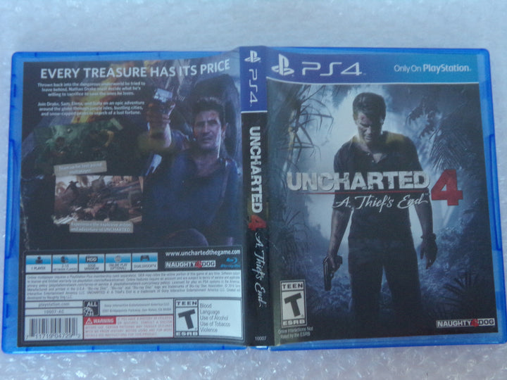 Uncharted 4: A Thief's End Playstation 4 PS4 Used
