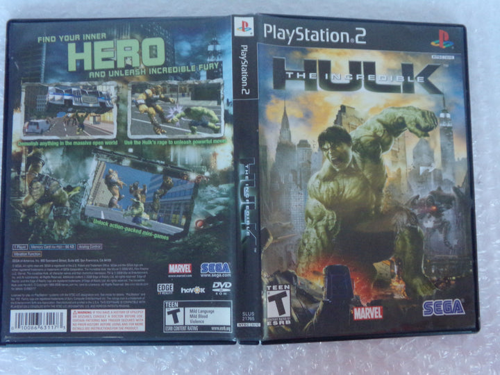 The Incredible Hulk Playstation 2 PS2 Used
