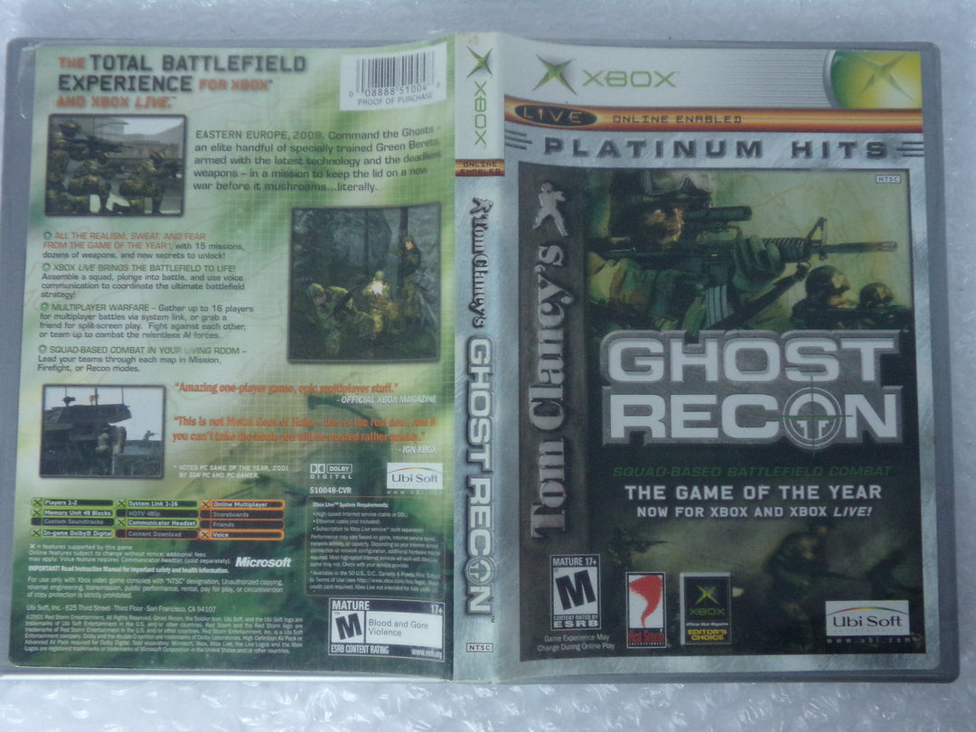 Ghost Recon Original Xbox Used