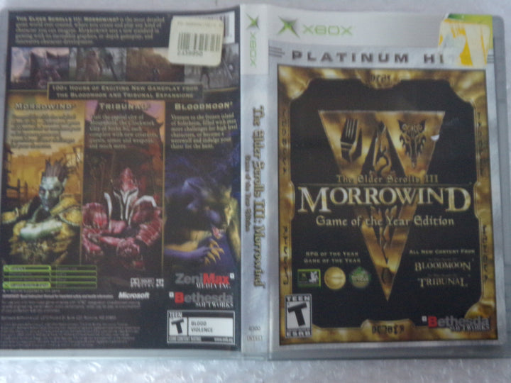 The Elder Scrolls III: Morrowind Game of the Year Edition Original Xbox Used